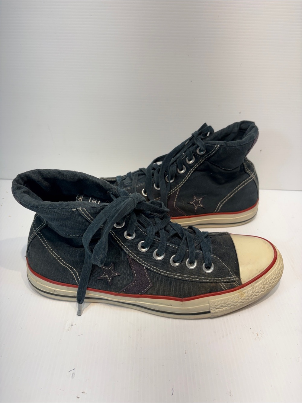 CONVERSE Classic High-Top Canvas Sneakers - Jean Blue - Size 7.5 (M), 9.5 (W)